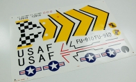 MINI F-86F Sabre FU-012 Water Decal for BlitzRCWorks 3 CH Mini F-86 Sabre FU-012 RC EDF Jet