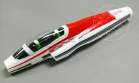Red Fuselage with canopy,pilot,edf,motor for BlitzRCWorks 3 CH Red Mini Viper RC EDF Jet