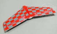 Red Horizontal Stab (Decals Applied) for BlitzRCWorks 3 CH Red Mini Viper RC EDF Jet
