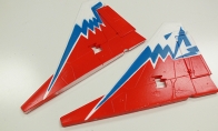 Red Vertical Stab for BlitzRCWorks 12 CH Red Super MiG-29 RC EDF Jet