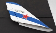 Rudder, AF Model MiG-17 Blue Turbine for AF Model 11 CH Blue White MiG-17 RC Turbine Jet