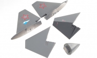 Tail Set and Nose Cone for BlitzRCWorks 3 CH Mini Sukhoi PAK FA T-50 w/ Gyro RC EDF Jet