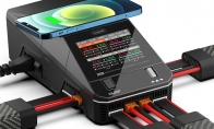 ToolkitRC ToolkitRC Q6AC 4-Channel 400W AC / 1000W DC Smart Wireless Quick Quad Charger/Discharger for LiPo/LiHV/LiFe/Li-ion/LTO/NiMh/PB Batteries for BlitzRCWorks 3 CH Mini F/A-18E Super Hornet V2 w/ Gyro RC EDF Jet