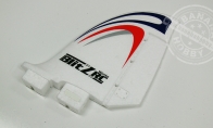 Vertical Wing with Applied Decals for BlitzRCWorks 5 CH Sky Surfer V5 RC Sailplane Glider