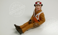 Warbird Pilot Figure, LX F4F Wildcat for BlitzRCWorks 5 CH Yellow F4F Wildcat RC Warbird Airplane