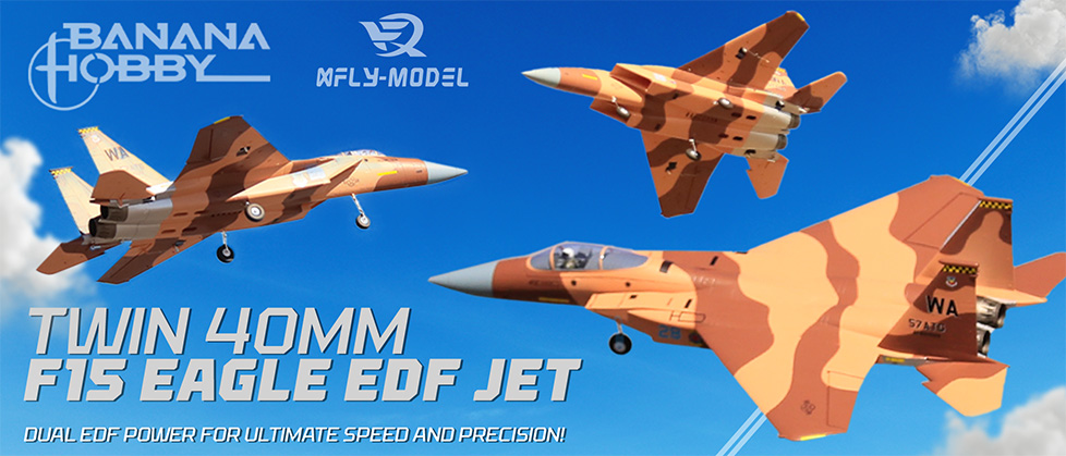 XFly F-15 Eagle Twin 40mm EDF Jets