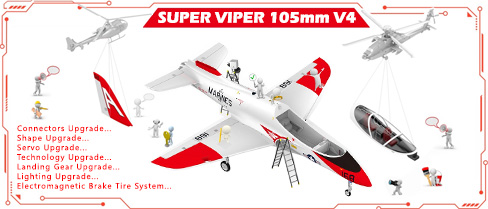 HSDJETS Super Viper V4 105mm EDF Jet