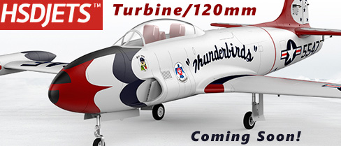 HSDJETS T-33 Turbine/120mm EDF Jet Coming Soon