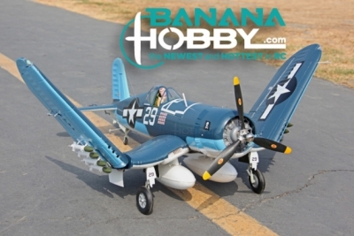 Top Race 4 Channel Remote Control F4U War Airplane; Ready to Fly; Blue; Adult