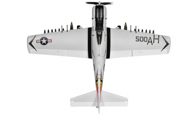 4 CH TopRC Gray Mini A1 Skyraider RC Warbird Airplane Radio